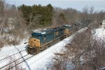 CSXT 468 Leads M427 into Rigby Yard